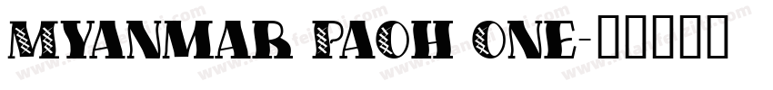 Myanmar PaOh One字体转换